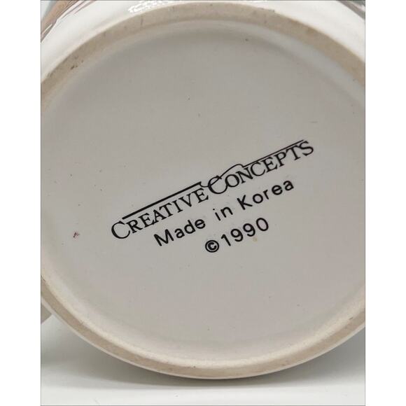 New In Box 1990 Creative Concepts Christmas Animal Mug - Rabbit Raccoon Squirrel - Picture 5 of 5